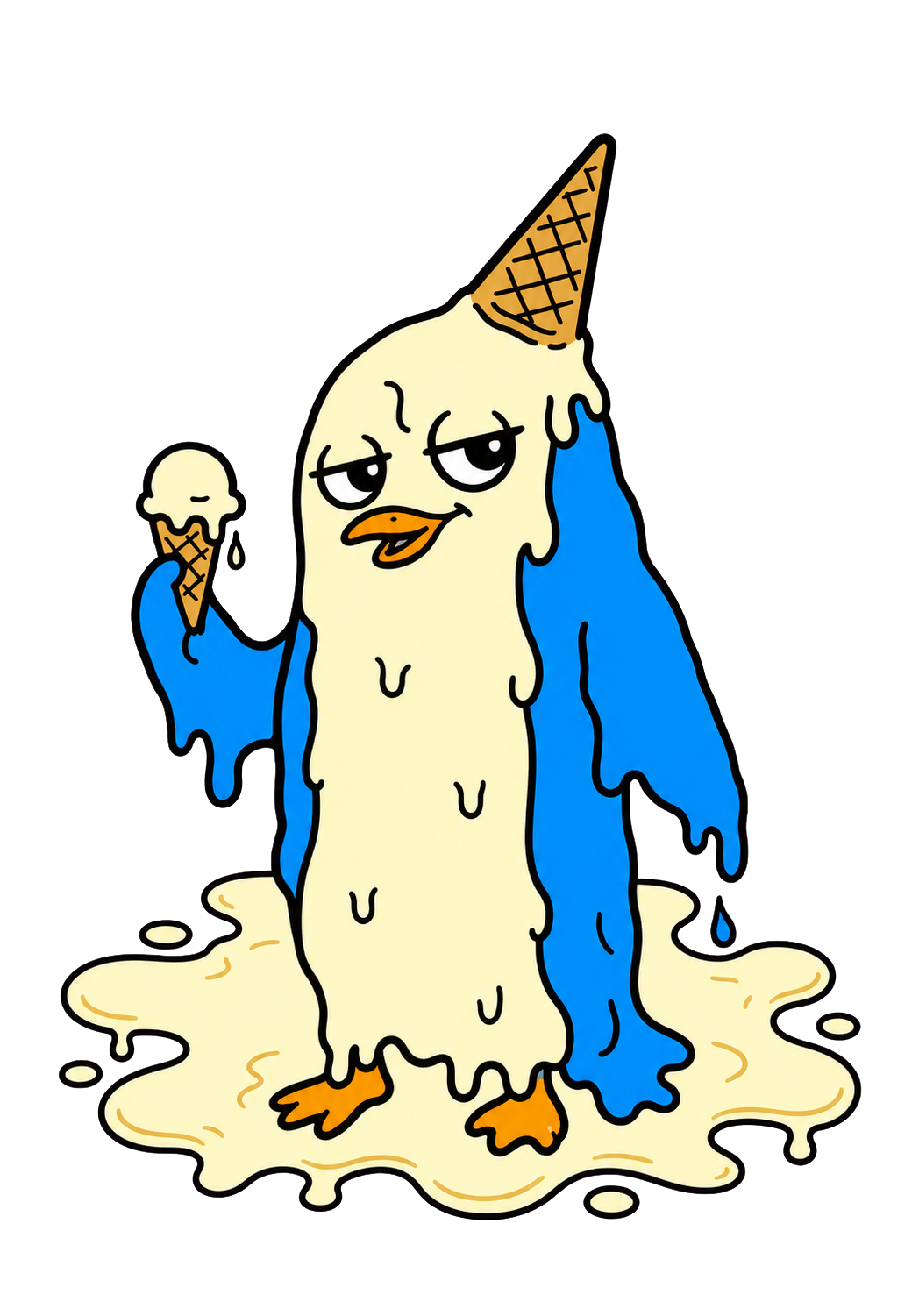 アイスと同化したMELT PENGUIN
